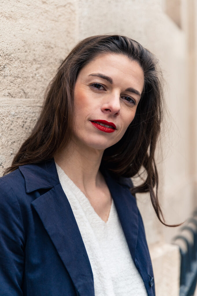 Photo portrait book comédienne